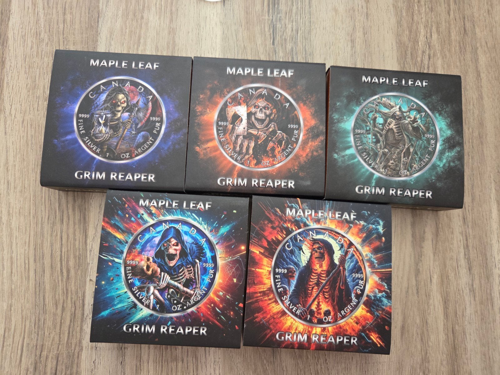 Armageddon Grim Reaper Zilveren Munten Collectie, Ophalen of Verzenden