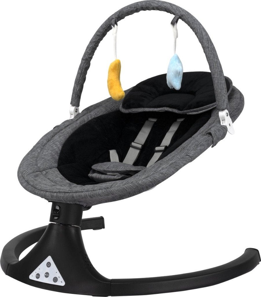 Novi Baby electrische wipstoel Nola Swing Black/Grey, Kinderen en Baby's, Overige merken, Wipstoel, Ophalen of Verzenden, Met gordel(s) of riempje(s)