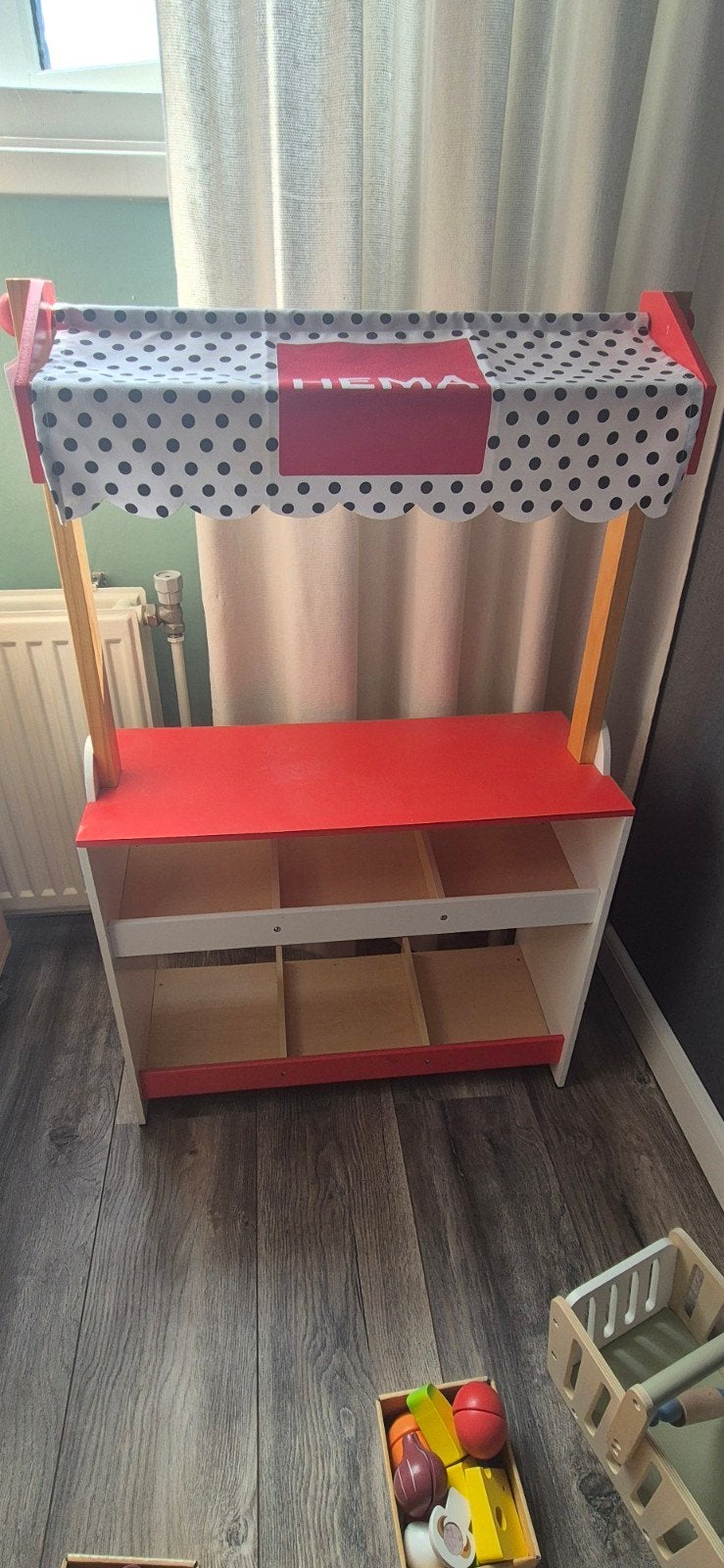 Houten Marktkraam met Uitgebreide Accessoireset, Ophalen of Verzenden, Gebruikt, Jongen of Meisje