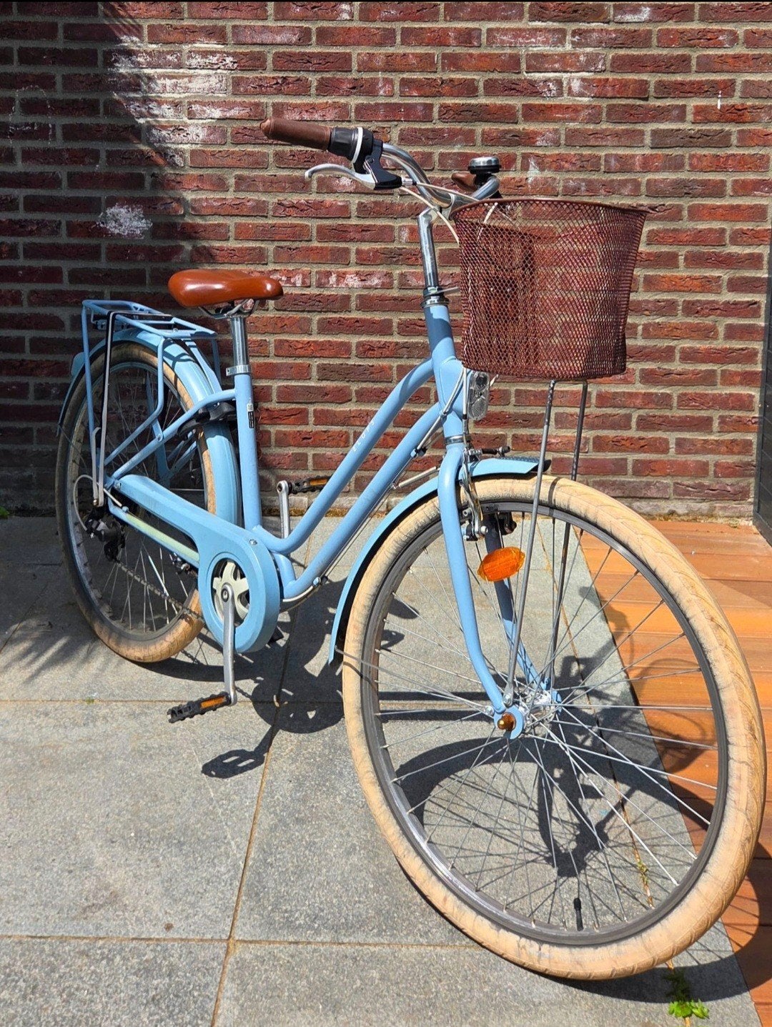 Elops 520 stadsfiets 26 inch incl mand 6 versnellingen, Fietsen en Brommers, Fietsen | Dames | Damesfietsen, Overige merken, Gebruikt