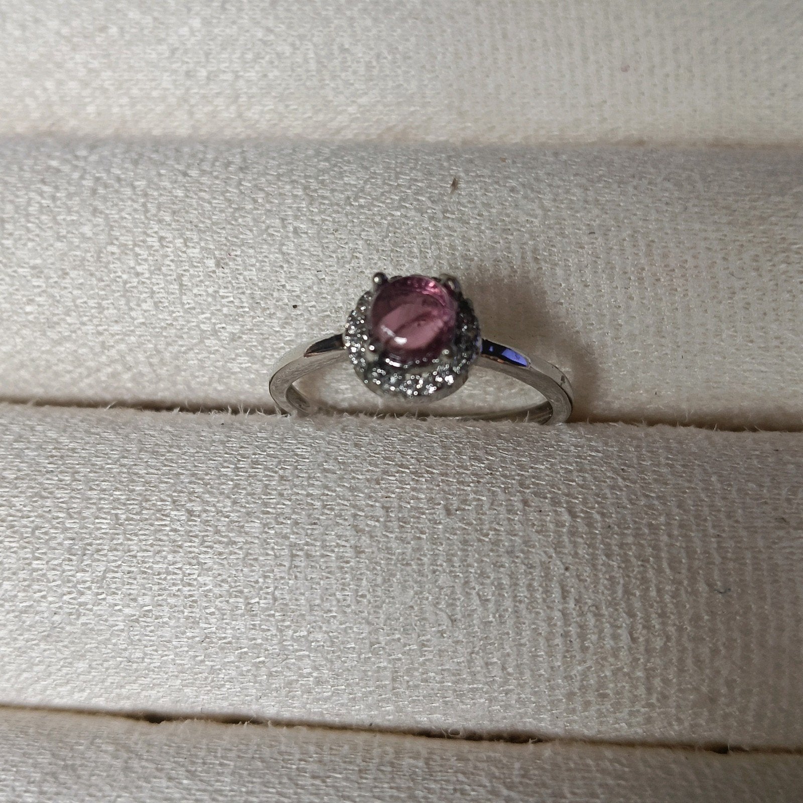 Hoge kwaliteit roze Toermalijnkwarts edelsteen ring - s925 z, Sieraden, Tassen en Uiterlijk, Nieuw, Ophalen of Verzenden, Roze