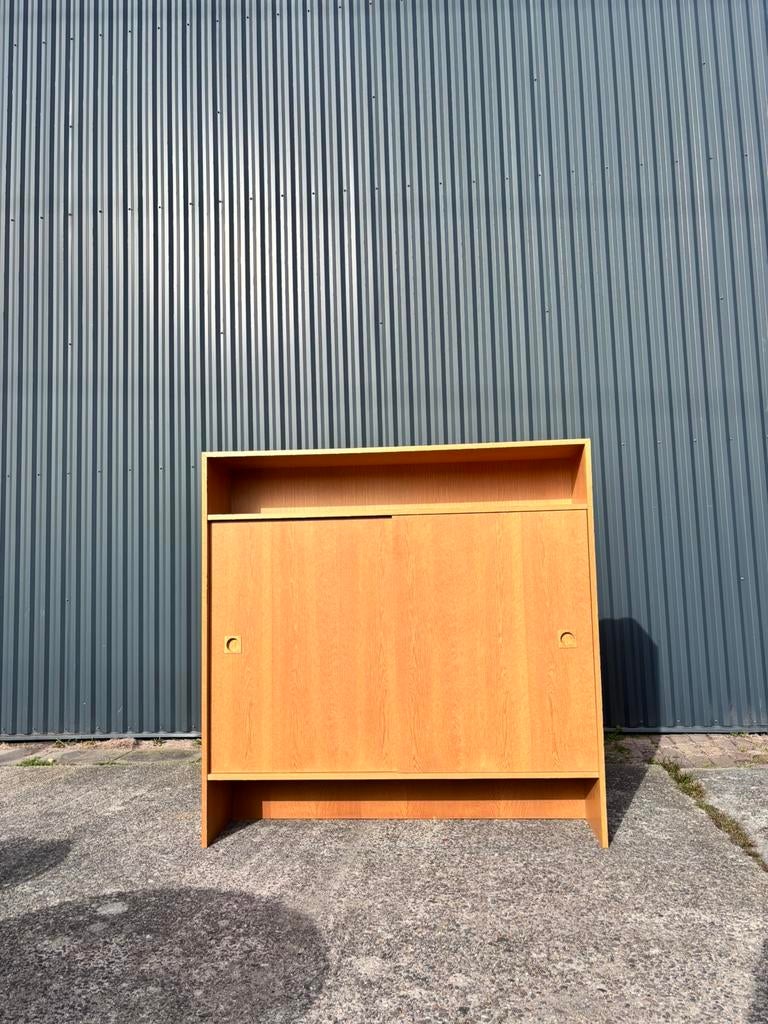 Vintage kast schuifdeuren eiken, Huis en Inrichting, Kasten | Overige, Gebruikt, Ophalen