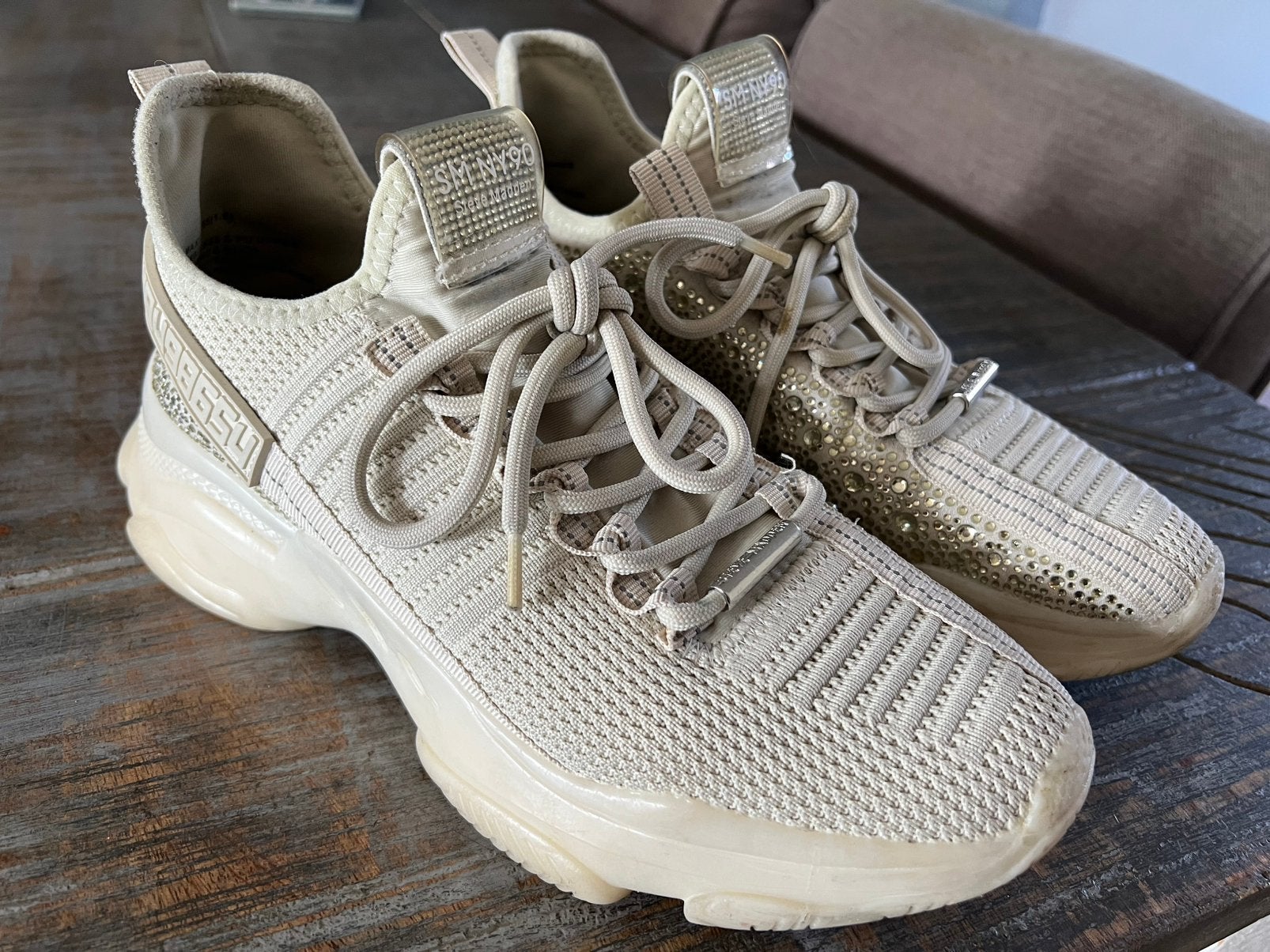 Steve Madden sneakers schoenen beige, Kleding | Dames, Schoenen, Beige, Ophalen of Verzenden, Sneakers of Gympen, Gedragen
