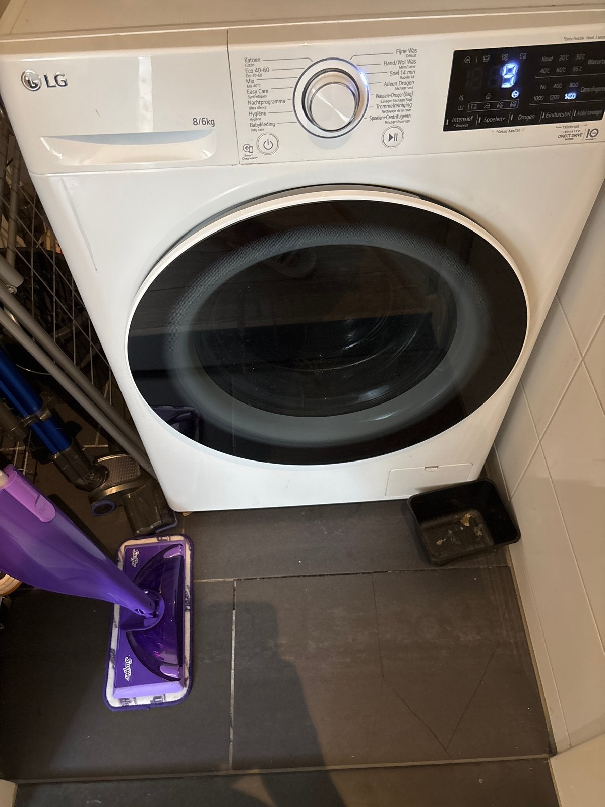 LG Wasmachine - Voorlader met diverse programma's, Witgoed en Apparatuur, Wasmachines, 1200 tot 1600 toeren, Gebruikt, 8 tot 10 kg