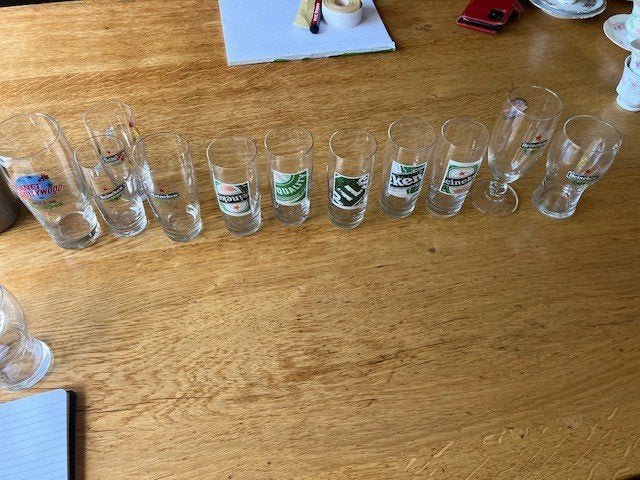 heineken glazen, Ophalen, Nieuw, Glas of Glazen, Heineken