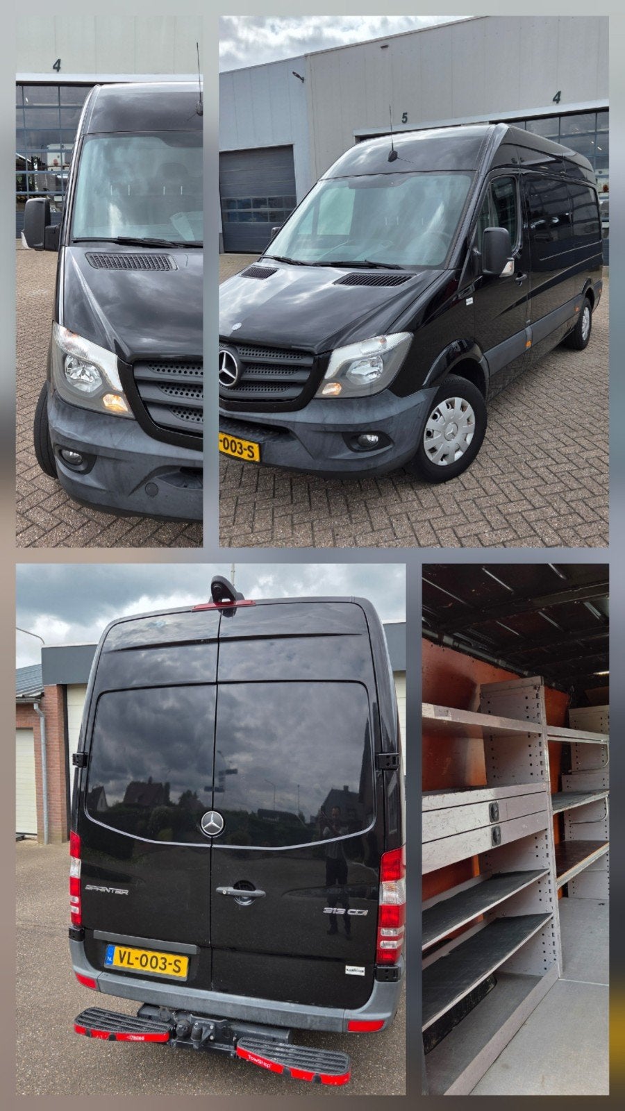Mercedes-Benz Sprinter 2.2 D 95KW 2015, Auto's, Euro 5, Stof, 129 pk, Zwart