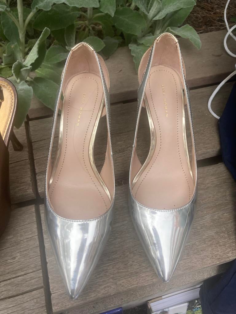 Zara pump zilver kleur maat 38 (nieuw), Ophalen, Zo goed als nieuw