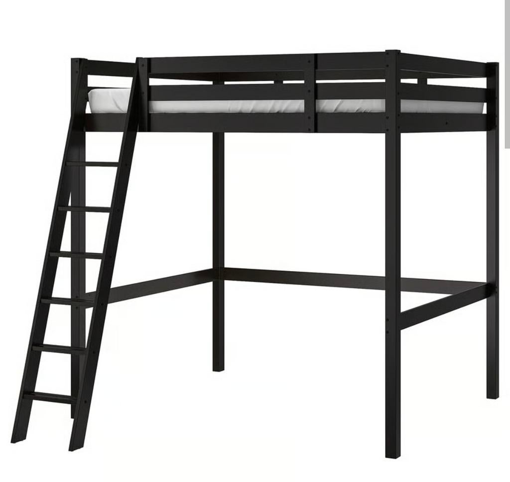 Ikea Stora hoogslaper, Huis en Inrichting, Slaapkamer | Stapelbedden en Hoogslapers, Ophalen, Tweepersoons, 140 cm, Hoogslaper
