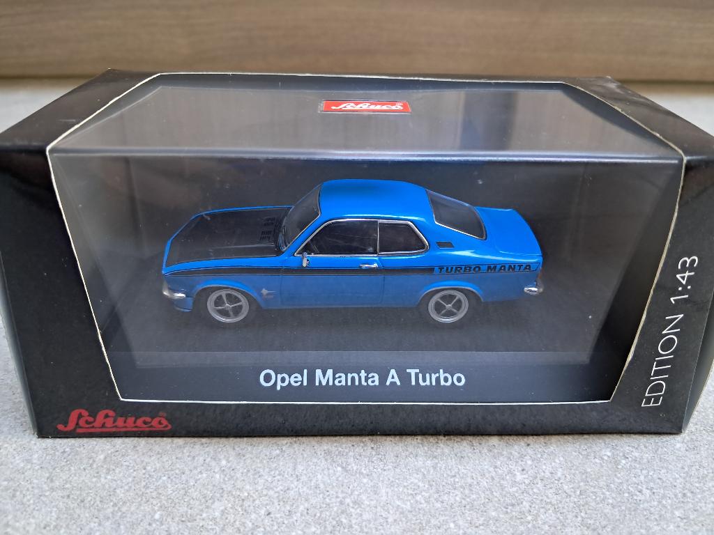 Miniatuur Opel Manta A Turbo, Hobby en Vrije tijd, Modelauto's | 1:43, Ophalen of Verzenden, Zo goed als nieuw, Auto, Schuco