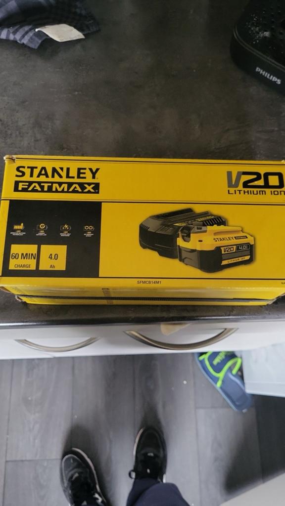 Stanley Fatmax V20 Lithium Ion Accu 4.0 Ah, Ophalen of Verzenden, Zo goed als nieuw