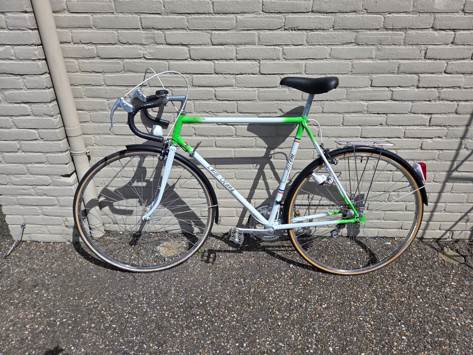 Vintage herenfiets tourfiets Frankrijk Luis Ocana, 28 inch, 10 tot 15 versnellingen, Velgrem, Zo goed als nieuw