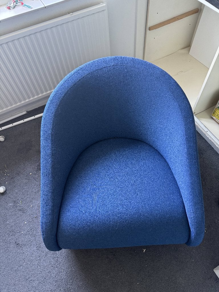 Prostoria Up-Lift design slaapfauteuil / slaapstoel, Ophalen, Gebruikt, Eenpersoons, Blauw