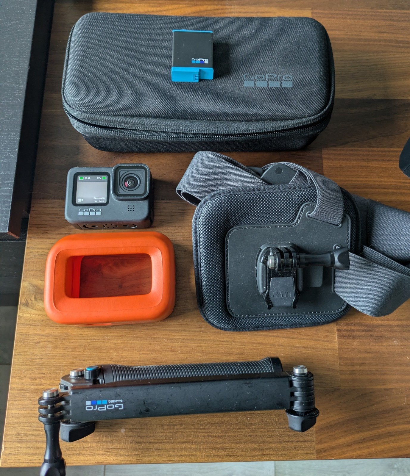 GoPro Hero 9 Black met uitgebreide accessoires set, Ophalen of Verzenden, Gebruikt, GoPro