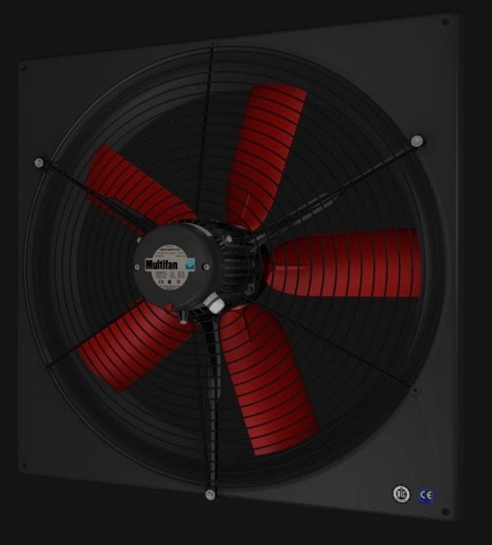 Multifan 630 mm wandventilator (panelfan), Ophalen, Nieuw, Ventilator
