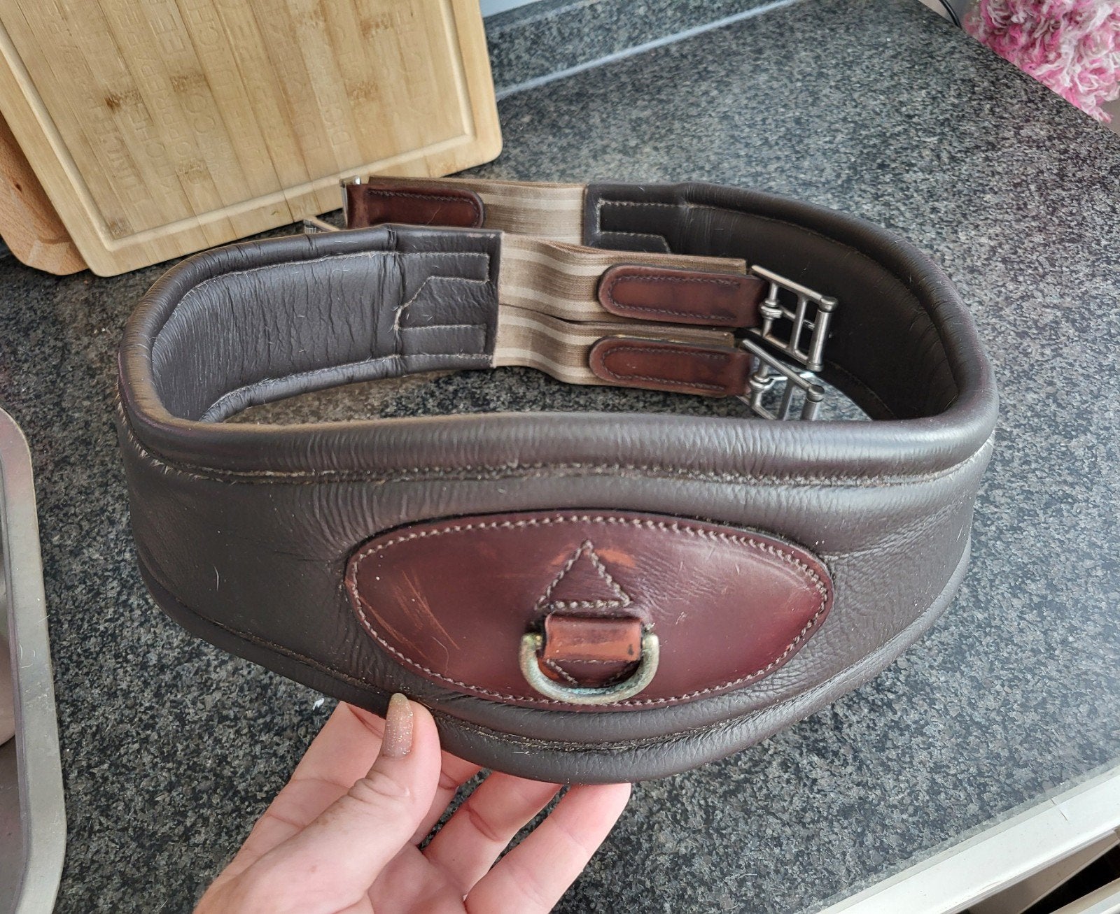 Kentaur Dijon Soft springsingel bruin 135 cm, Gebruikt, Springen, Singel, Zacht onderlegd