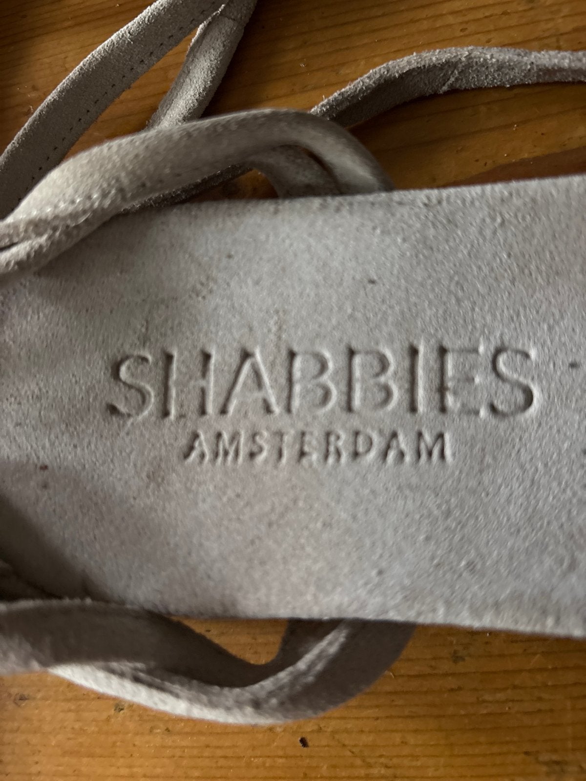 Shabbies sandalen beige maat 38, Ophalen, Zo goed als nieuw, Beige, Sandalen of Muiltjes