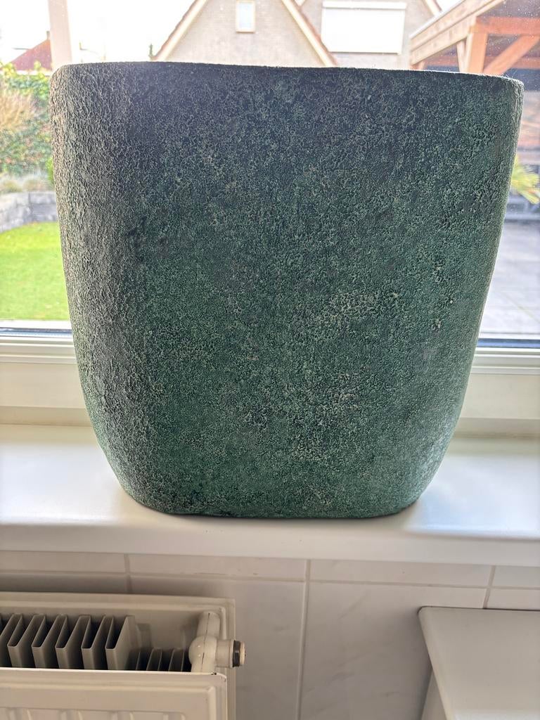 Ovale bloempot van Intratuin - 38x38x17 cm, Overige materialen, Gebruikt, Minder dan 60 cm, Ophalen of Verzenden