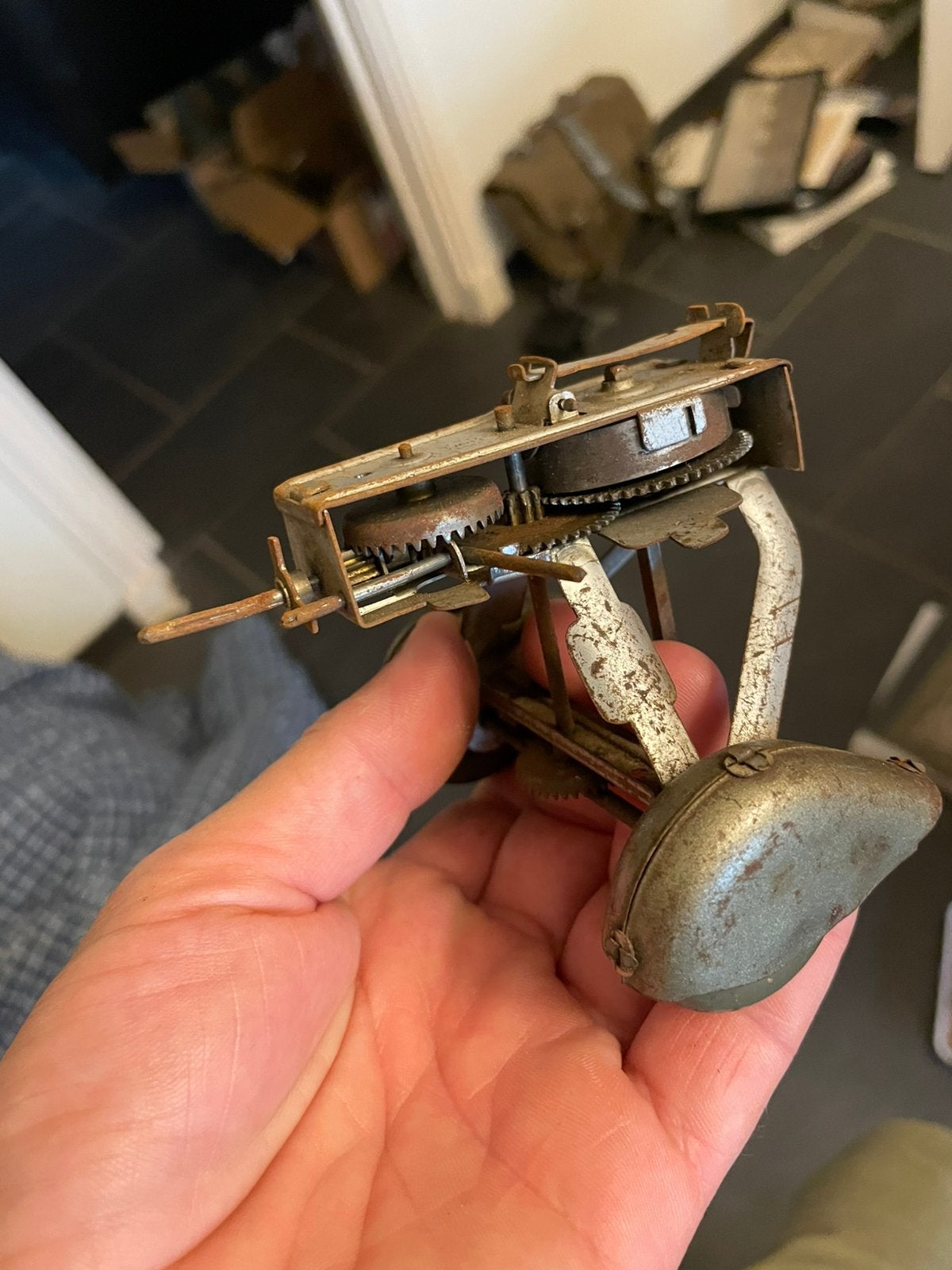 Tippco d-igan vliegtuig onderstel met uurwerk, Ophalen of Verzenden