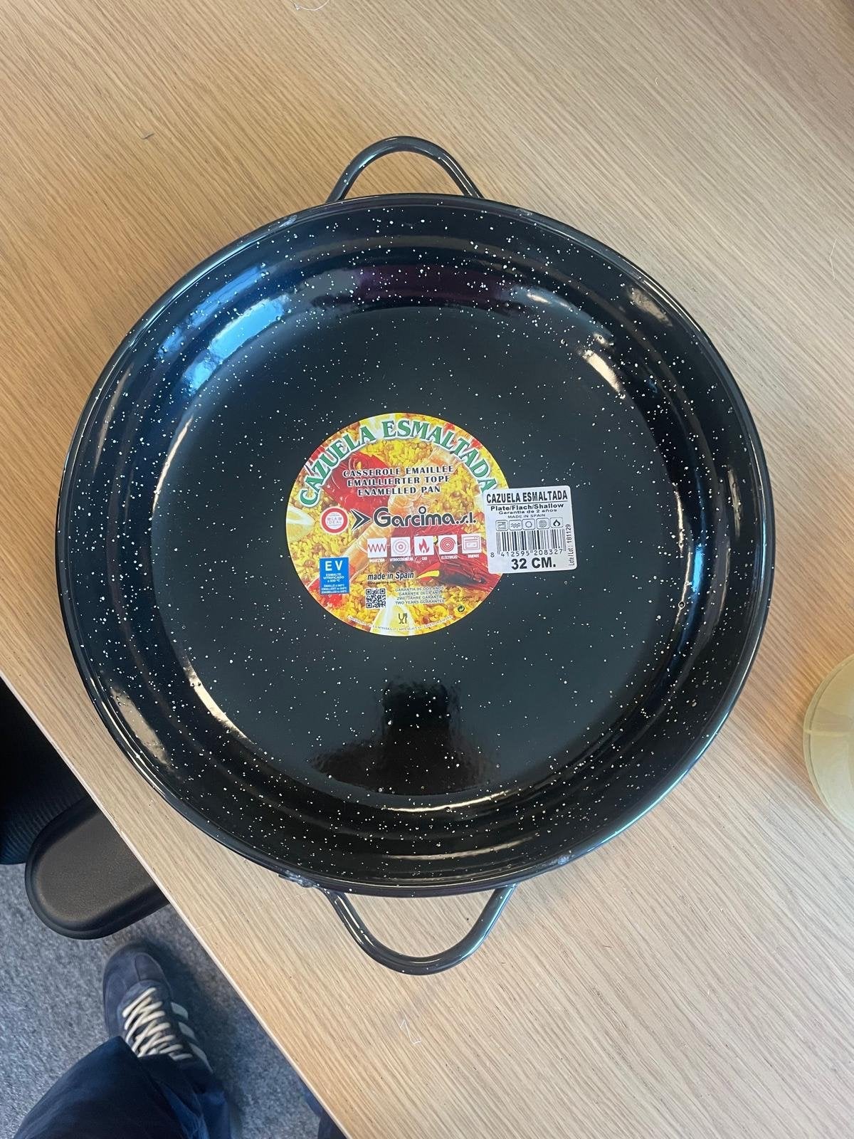 Gardima Cazuela Esmaltada - Paellapan 32 cm, Overige materialen, Inductieplaat, Nieuw, Ophalen of Verzenden