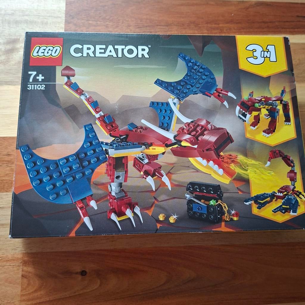 Lego creator 3in1 draak 31102, Ophalen, Zo goed als nieuw