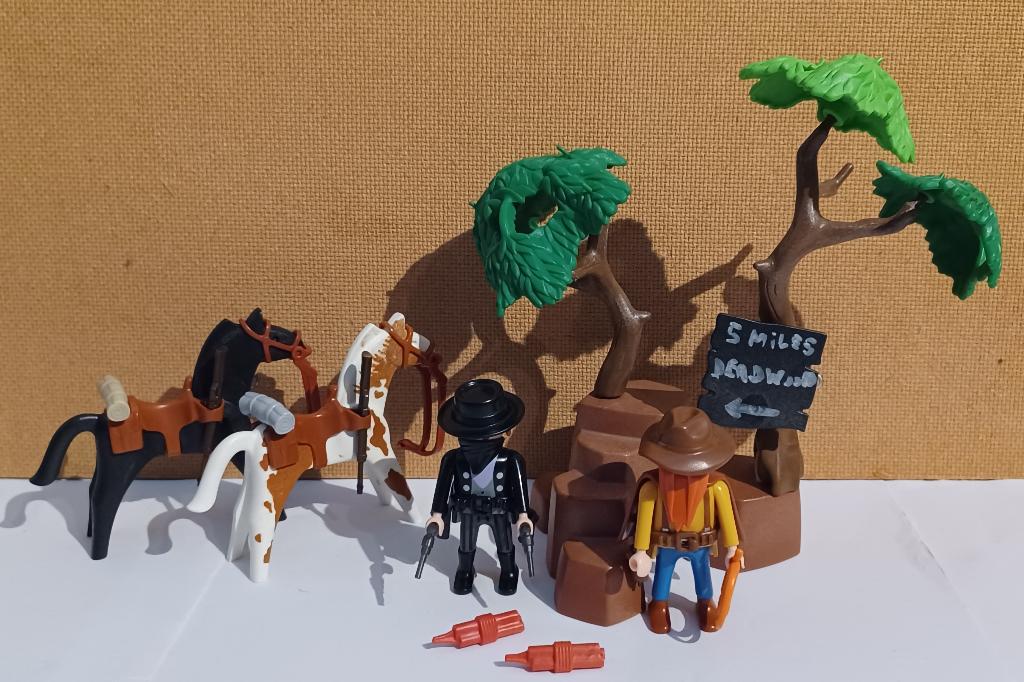 playmobil western roversetje 3036, Ophalen of Verzenden, Zo goed als nieuw, Complete set