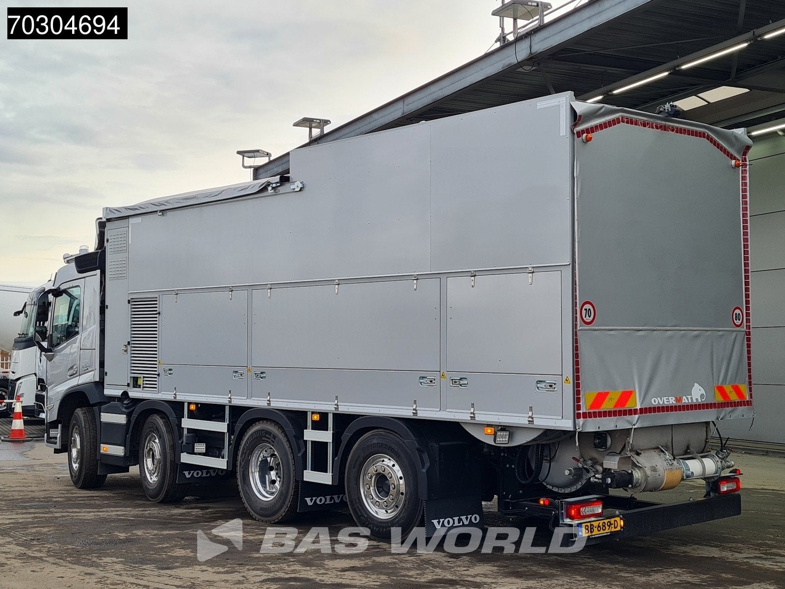Volvo FM 460 8X2 NEW OVERMAT MSA 13.6.3 TWIN PTO Dry + Liqui, Automaat, Stof, 460 pk, Euro 6