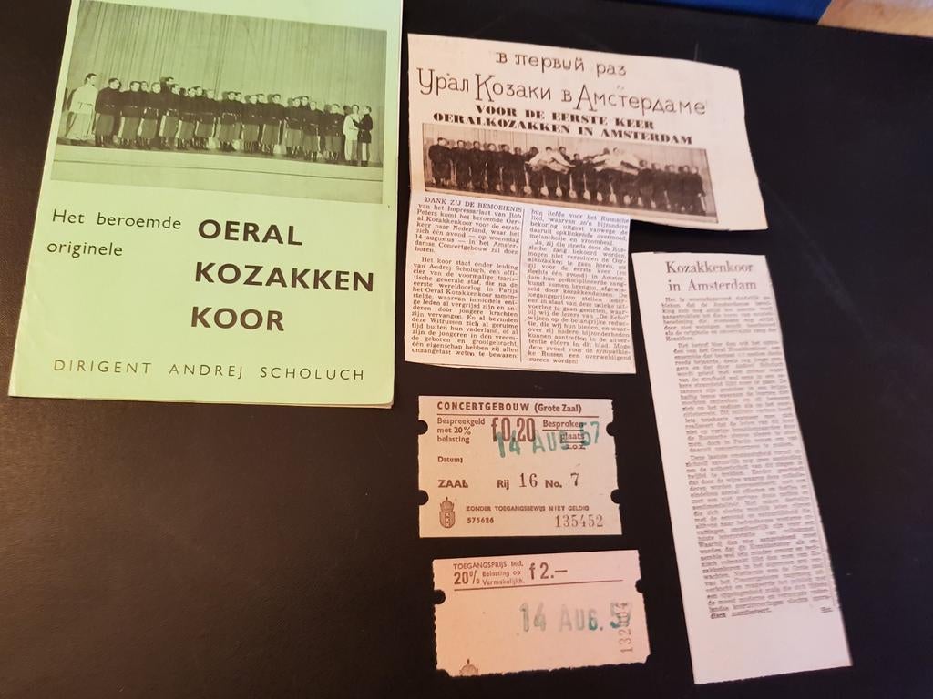 Concertgebouw 14 aug 1957
Brochure, kaartjes en knipsels, Ophalen of Verzenden, 1940 tot 1960, Nederland