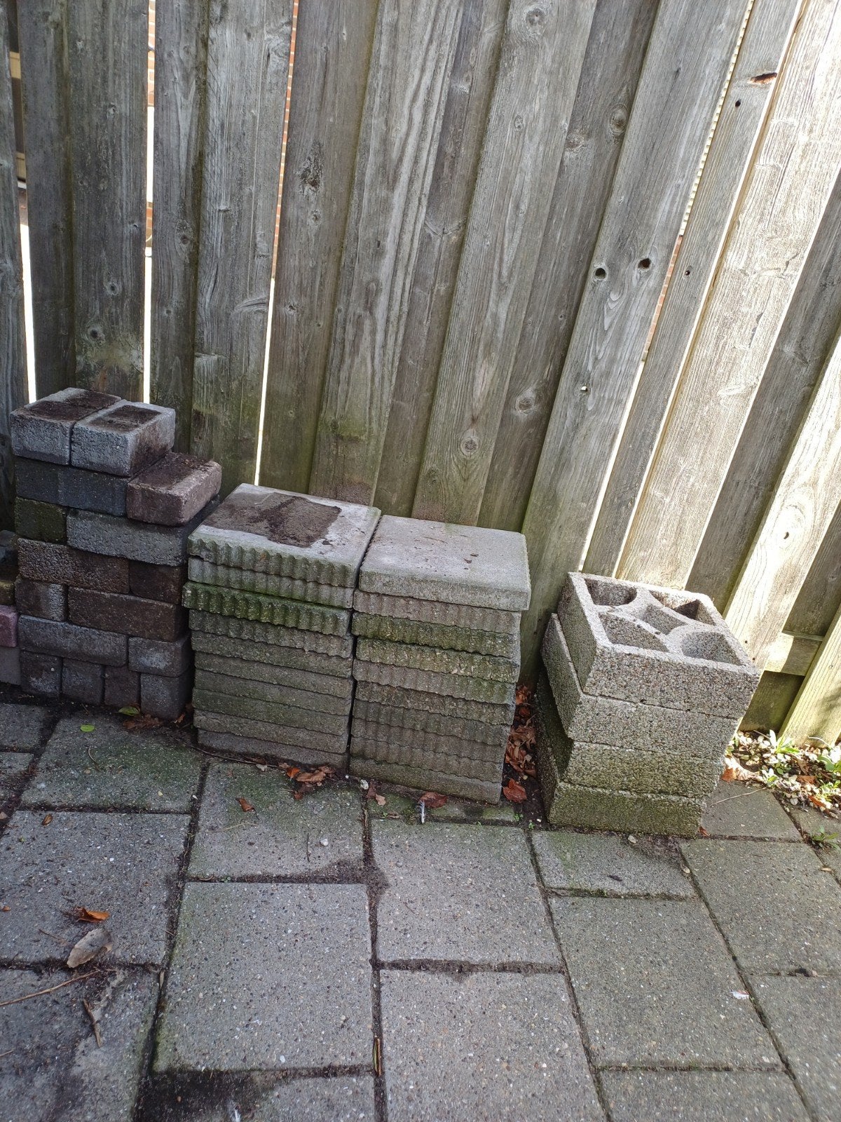 Tegels 30x30cm, klinkers gratis op te halen.., Tuin en Terras, Ophalen, Gebruikt, Beton, Klinkers