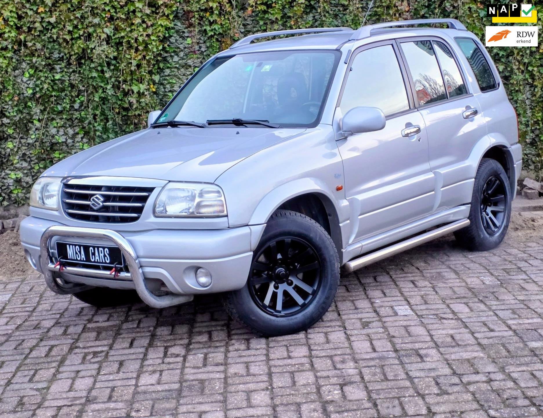 Suzuki Grand Vitara 2.0 FreeStyle-3 Airco 4x4 APK Cruise Con, Auto's, Suzuki, 1330 kg, Zwart, 4 cilinders, Grand Vitara
