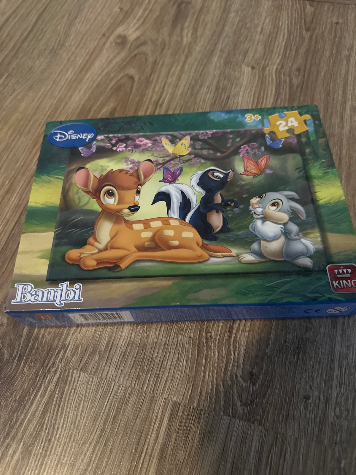 Disney Bambi puzzel 24 stukjes - King, Ophalen of Verzenden, 10 tot 50 stukjes, Nieuw, 2 tot 4 jaar