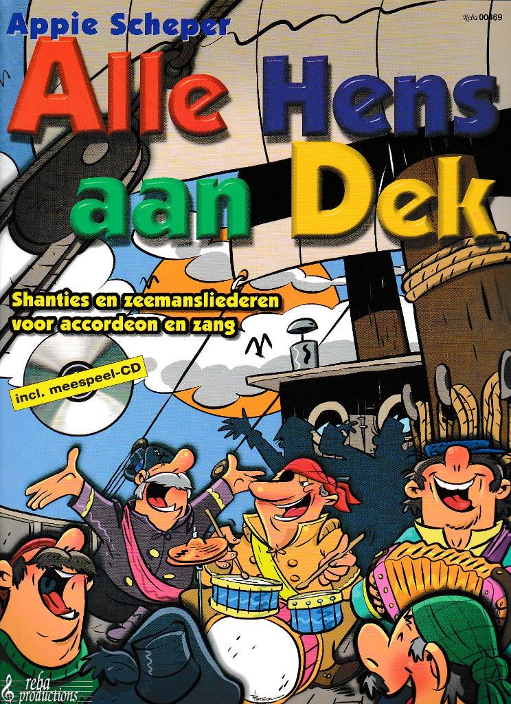 Alle Hens aan dek met Cd voor Accordeon nieuwstaat, Verzenden, Zo goed als nieuw, Artiest of Componist, Populair