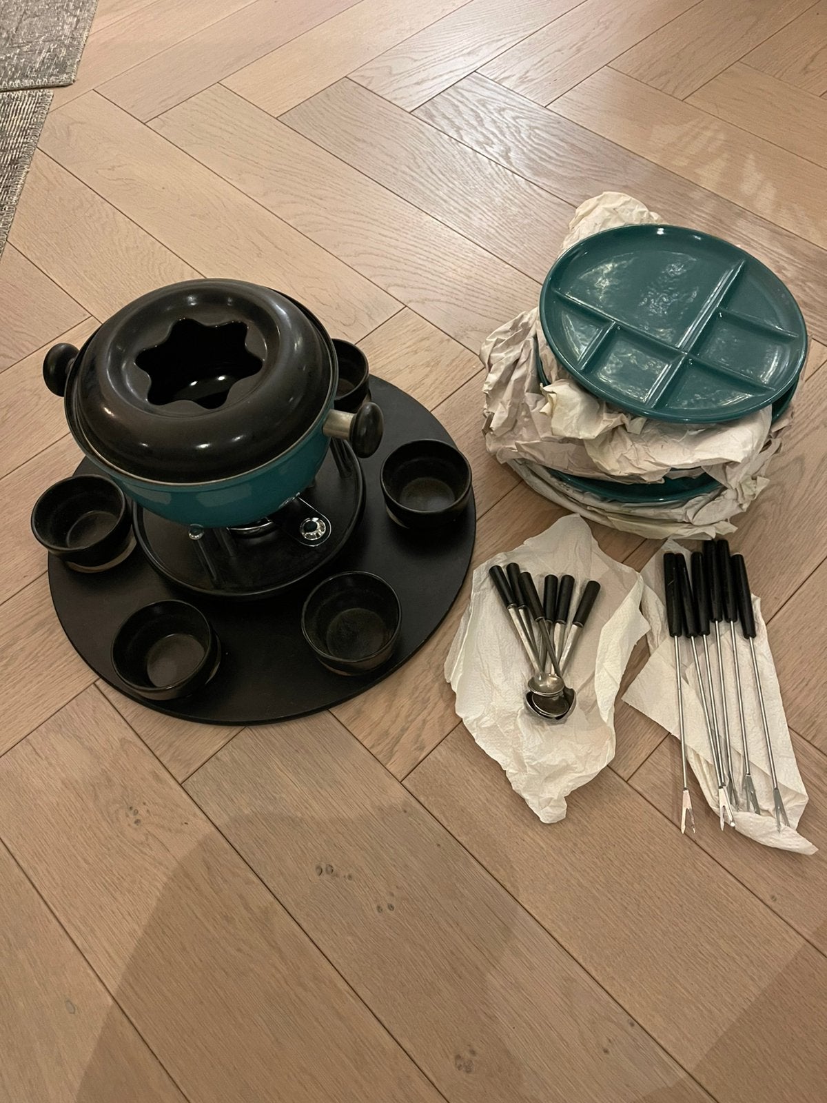 Fondue Set, Ophalen of Verzenden, Zo goed als nieuw, Brander, Fondueset