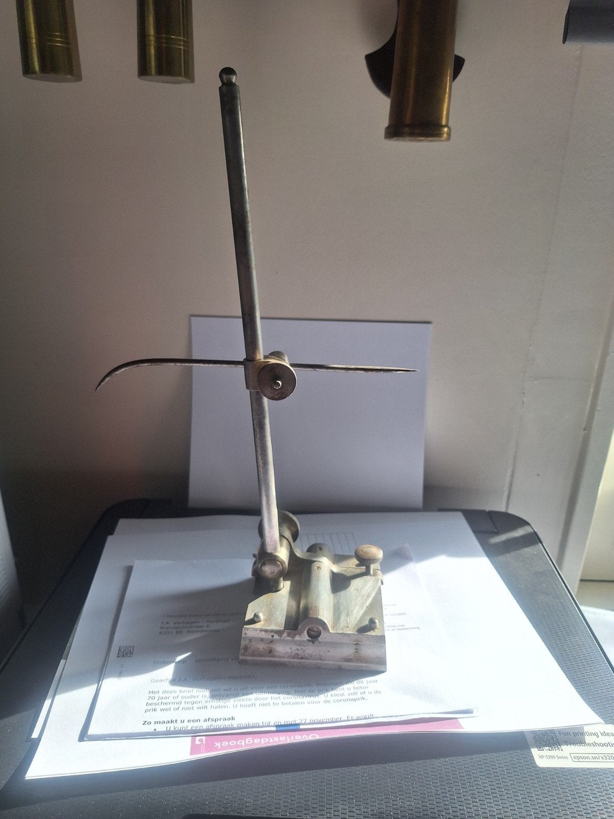 Antieke Kraspen Hoogtemeter - Precisie Meetinstrument, Antiek en Kunst, Ophalen of Verzenden