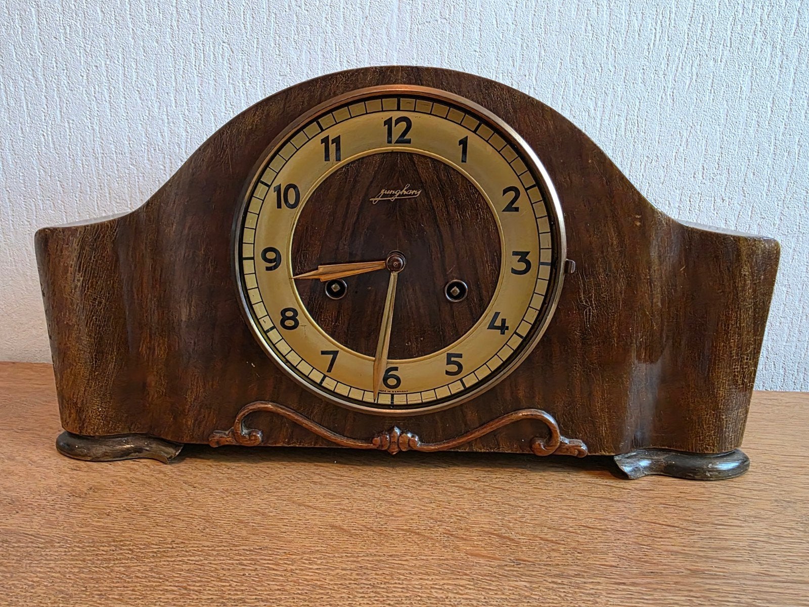 Junghans tafelklok - Art Deco stijl, Antiek en Kunst, Ophalen of Verzenden