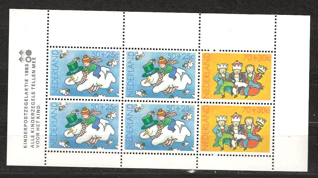 Nederland 1299 blok postfris, Ophalen of Verzenden, Na 1940, Postfris