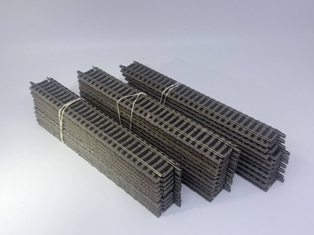 Fleischmann 6101 - 90 stuks rechte rails, Hobby en Vrije tijd, Modeltreinen | H0, Gebruikt, Gelijkstroom, Fleischmann, Rails