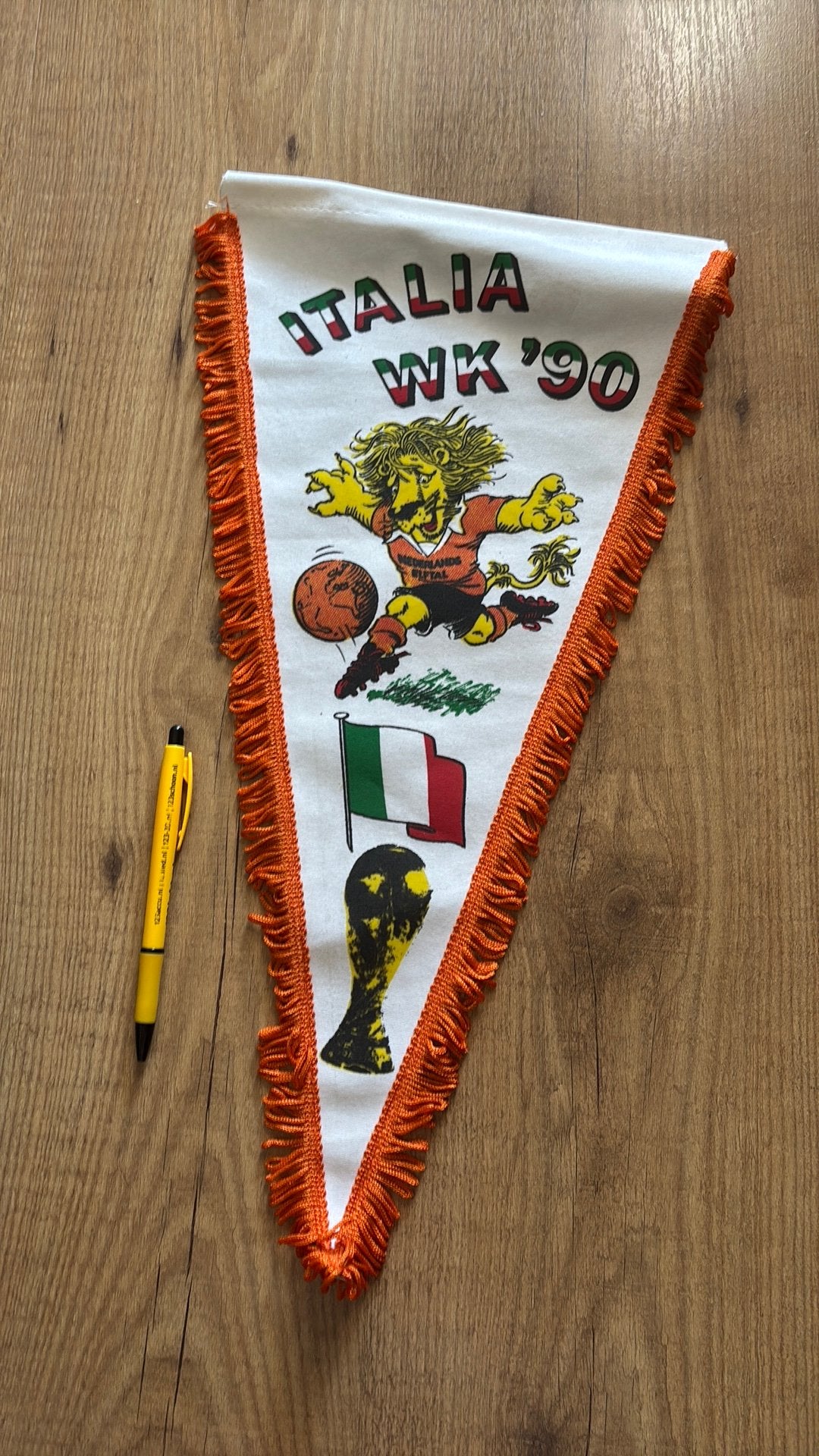 Grote vaan nederlands elftal WK 1990, Ophalen of Verzenden, Zo goed als nieuw, Overige binnenlandse clubs, Vaantje of Sjaal