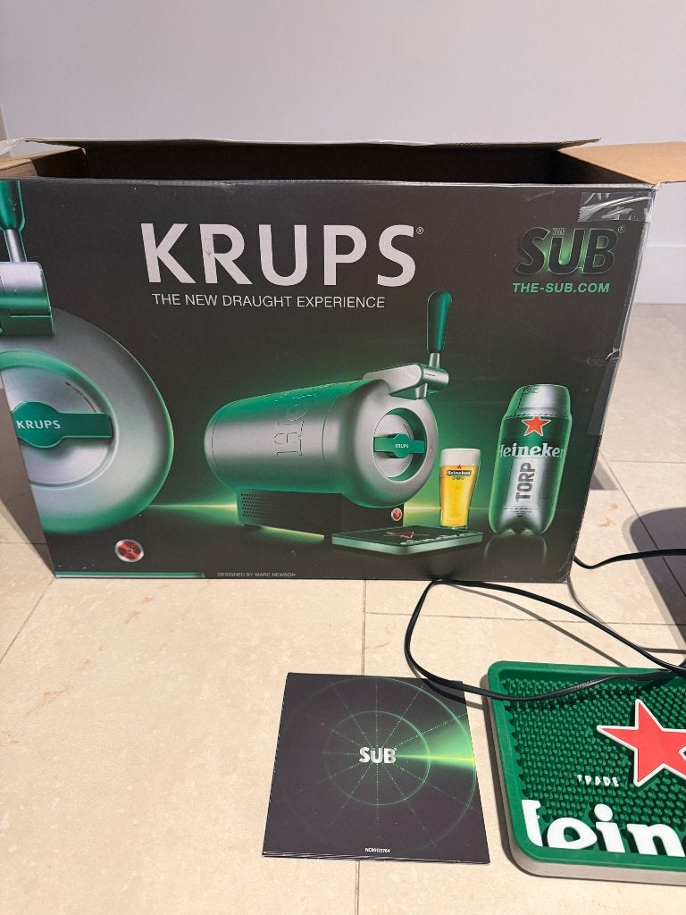 The Sub biertap - Krups, Witgoed en Apparatuur, Thuistaps, Ophalen of Verzenden, Zo goed als nieuw, Krups