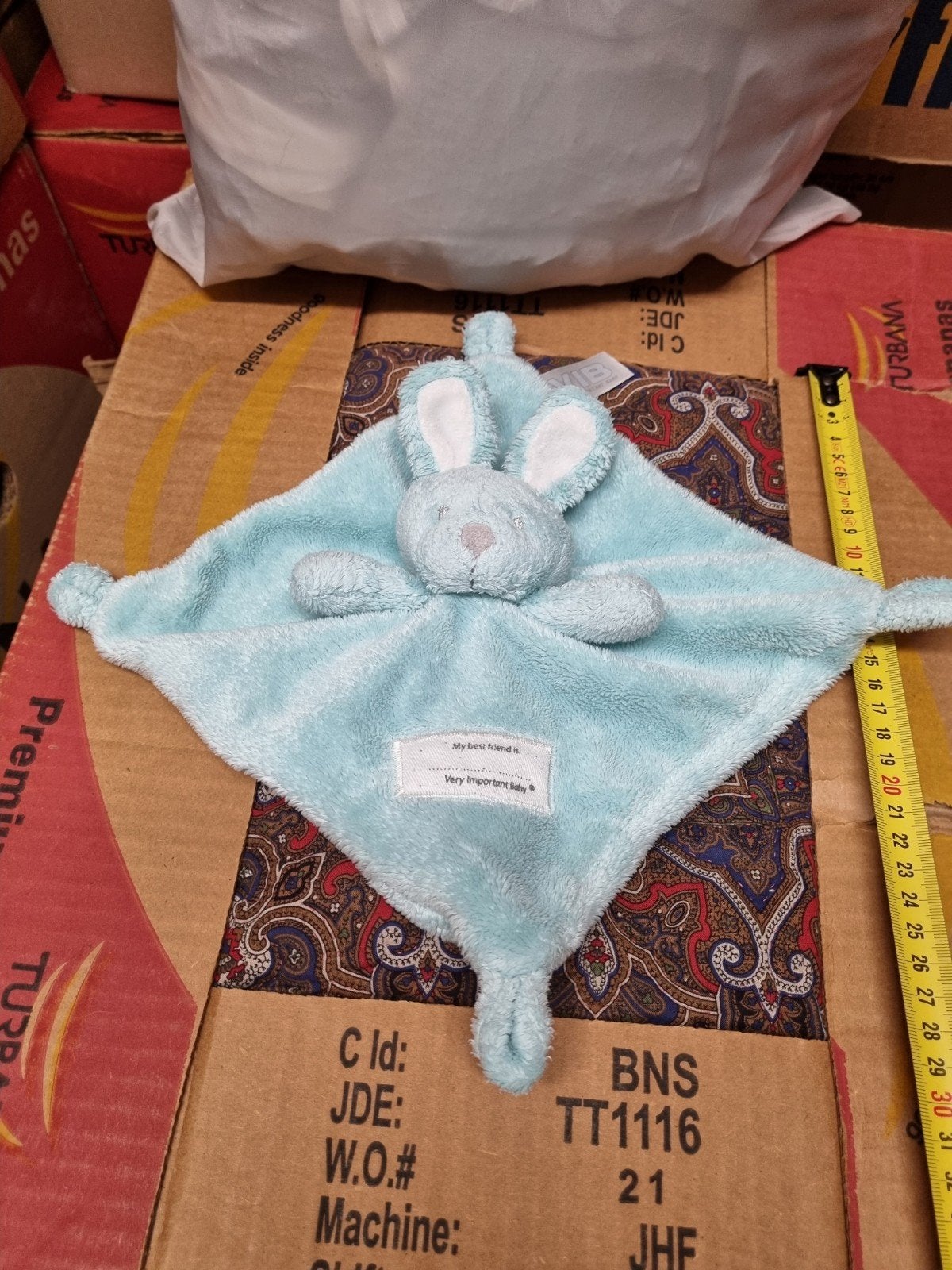 VIB konijn knuffel doekje nr 42, Ophalen of Verzenden, Konijn