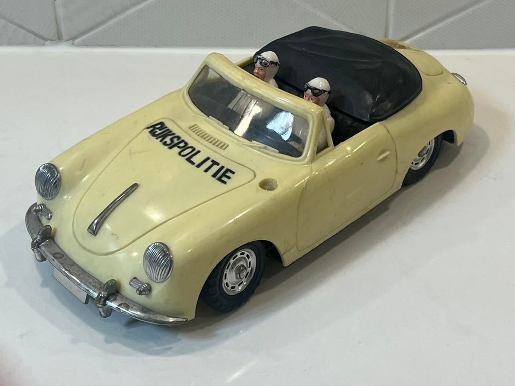 vintage speelgoed Modelauto HEMA Porsche 356 Rijkspolitie, Verzenden, Gebruikt