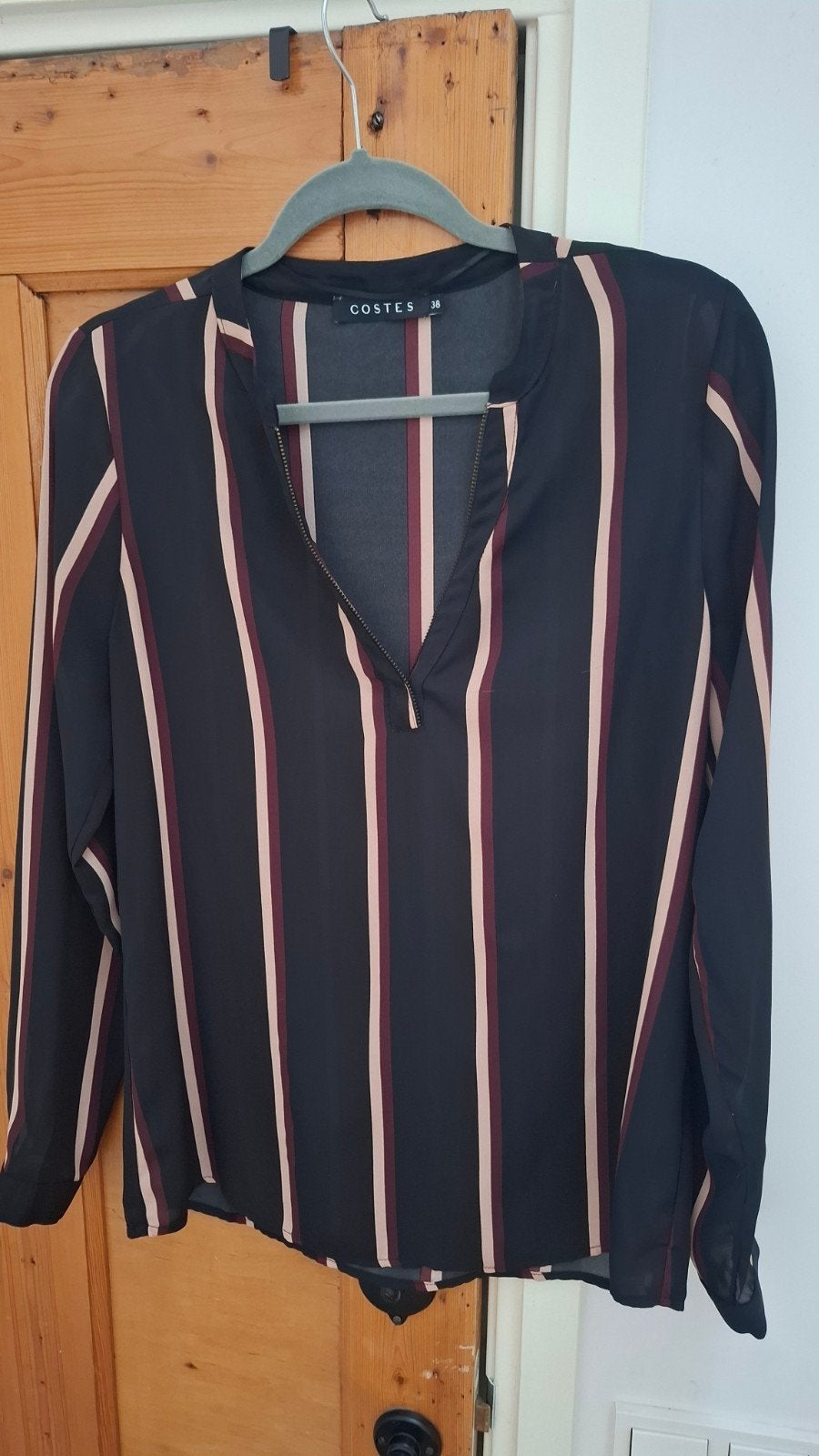 Costes gestreepte blouse maat 38, Kleding | Dames, Maat 38/40 (M), Zwart, Ophalen of Verzenden, Zo goed als nieuw