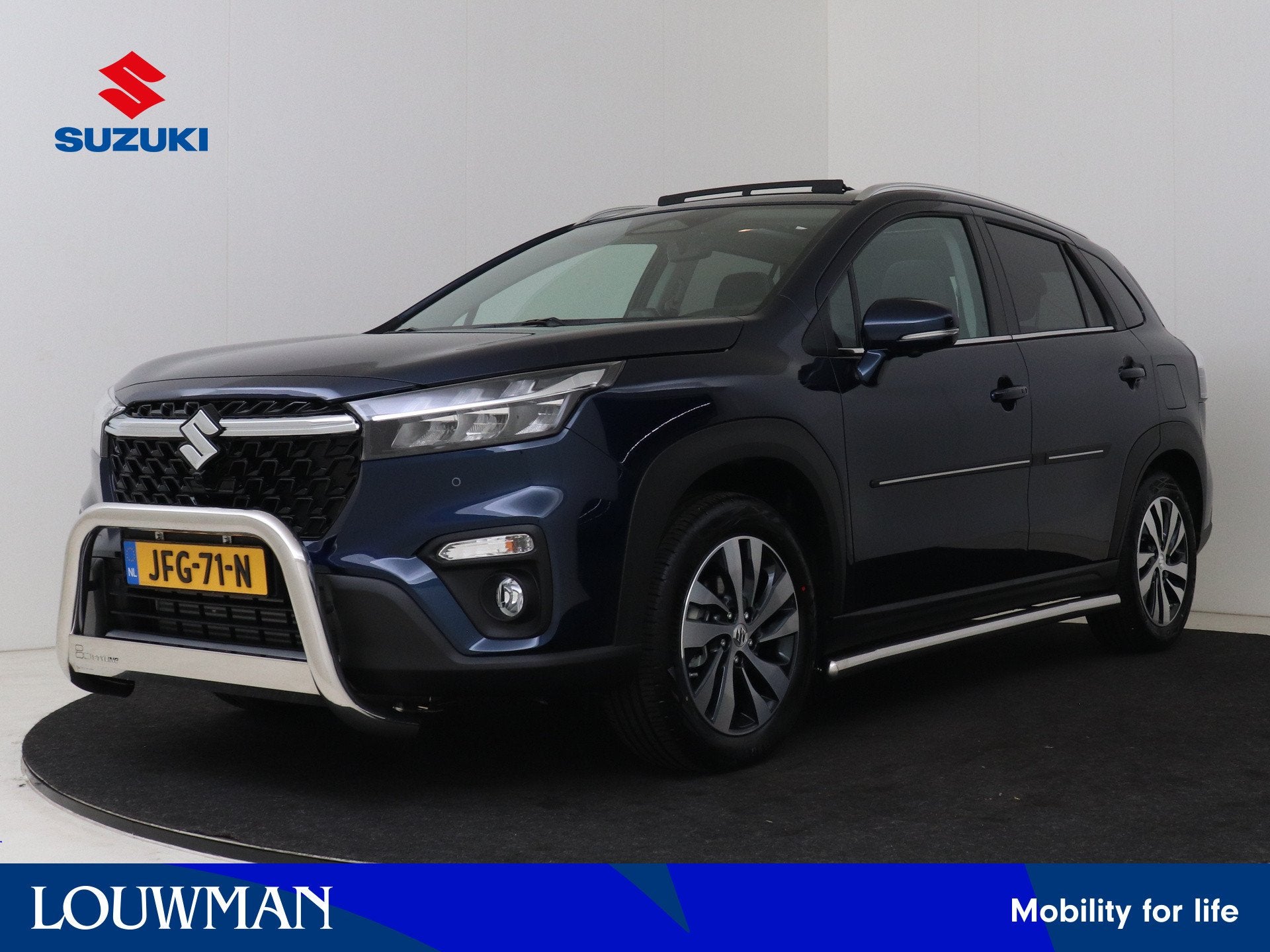 Suzuki S-Cross 1.4 Boosterjet Style Hybrid Automaat | Panoda, Auto's, 12 maanden, 4 cilinders, Blauw, SUV of Terreinwagen