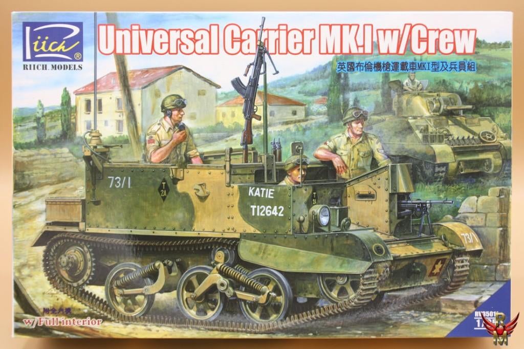 ROWASP | NU 40% KORTING | Riich 1/35 Universal Carrier Crew, Hobby en Vrije tijd, Overige merken, Tank, 1:32 tot 1:50, Nieuw