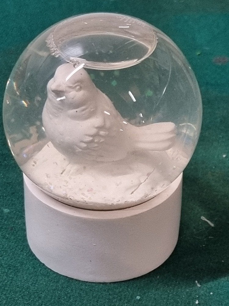 sneeuwbol met vogel wit, Diversen, Kerst, Ophalen of Verzenden, 'T Olde Gre-j, Info@toldegrej.nl, Endepoelstraat 20f Didam