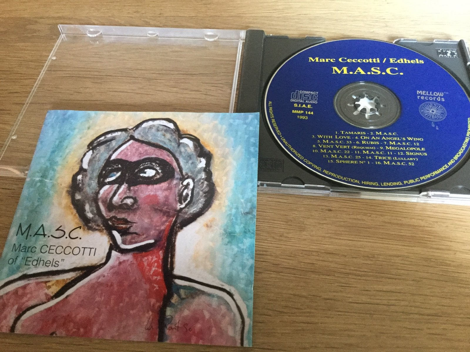 Marc Ceccotti-M.A.S.C. Collector item. (edhels)., Ophalen of Verzenden, Zo goed als nieuw, Progressive Rock