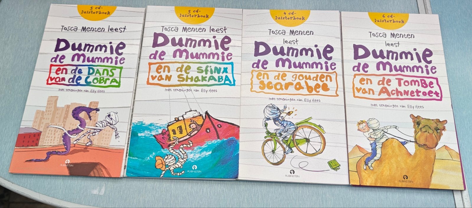 Dummie de Mummie luisterboeken - Tosca Menten (4 stuks), Ophalen of Verzenden, Zo goed als nieuw, Tosca Menten, Fictie