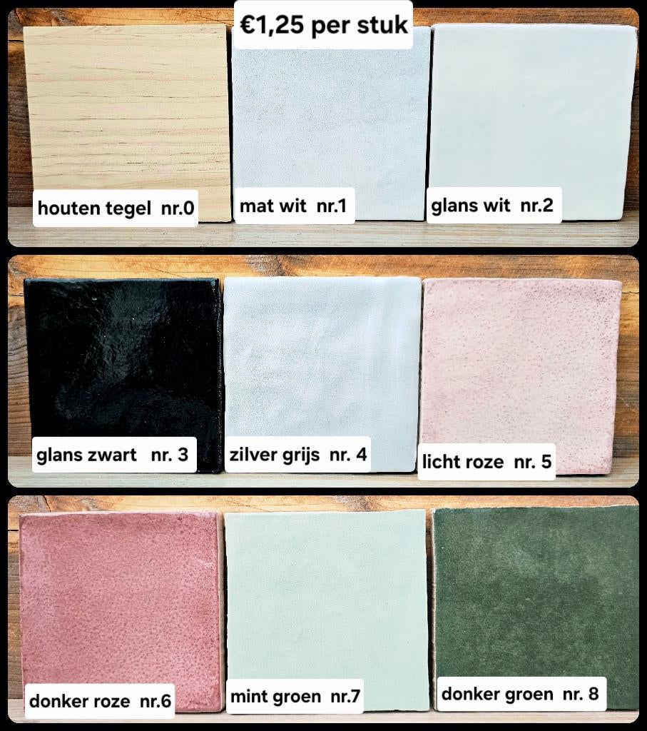 Te koop mooioe gekleurde tegeltjes., Ophalen of Verzenden, Nieuw