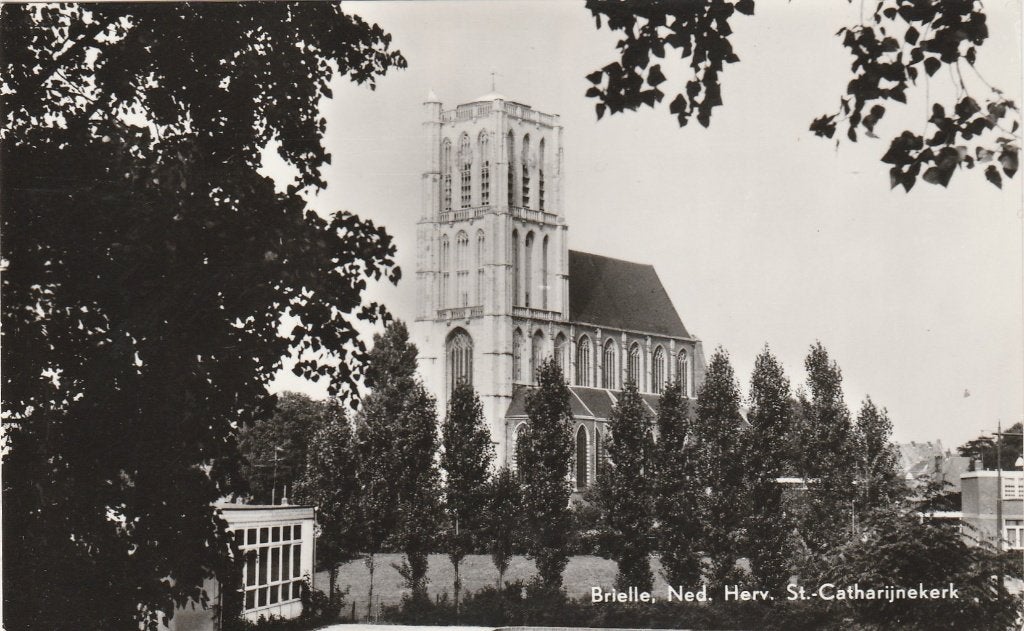 brielle- n.h. kerk, Verzamelen, Ansichtkaarten | Nederland, Ophalen of Verzenden, Zuid-Holland
