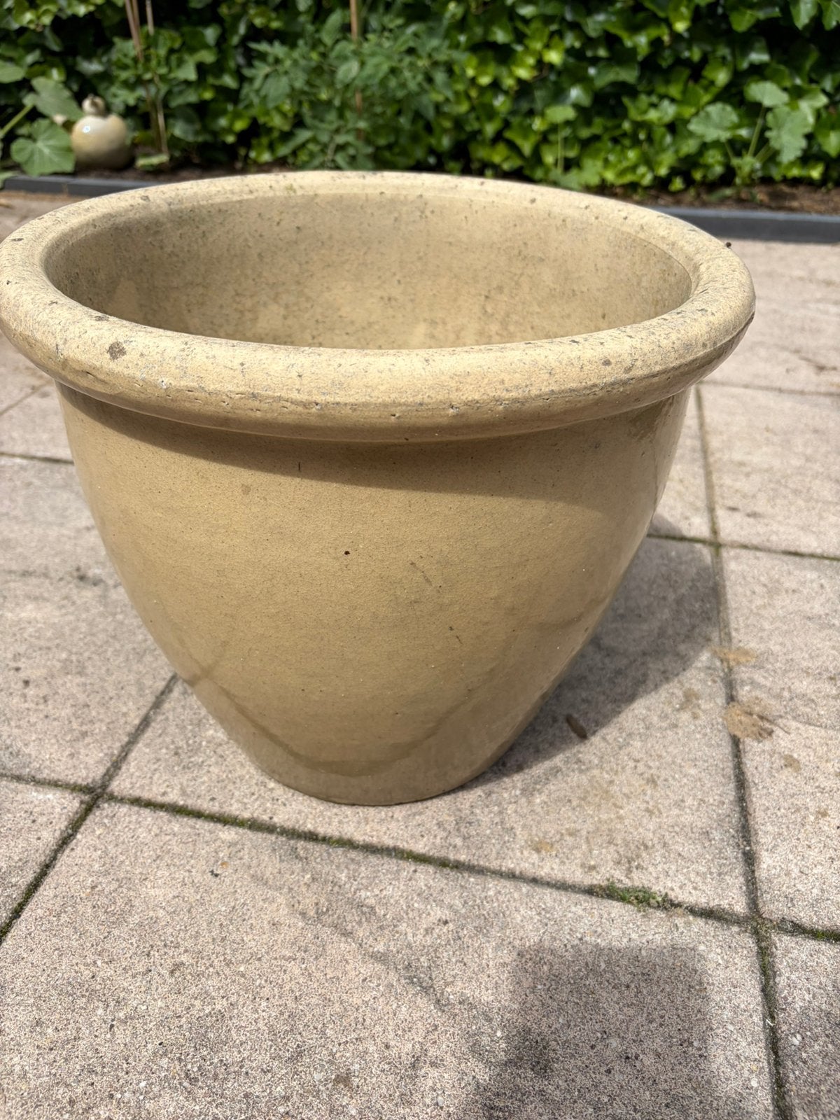Keramische pot, Rond, Zo goed als nieuw, Minder dan 40 cm, Aardewerk