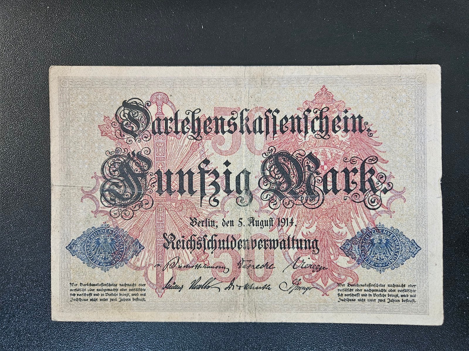 Duitsland pick 49b 1914, Ophalen of Verzenden, Duitsland, Los biljet